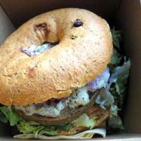 Dutch weed Bagel (vegan) at Bagels & Beans in Venlo