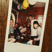 A group of brazilians enjoying a saturday night get together at Hallogallo at hallogallo in Tokyo