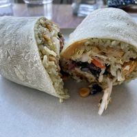 Cauliflower burrito at Taps & Tacos in Port Moody