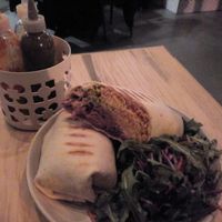 Burrito at Taps & Tacos in Port Moody