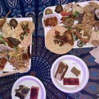 Vegan street food festival plate! (Only $15 for the whole evening)!   at Bhakti Lounge in Wellington