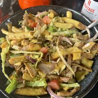 Kapsalon mixed up 😅  at Backstage Vegan Kitchen in Rotterdam