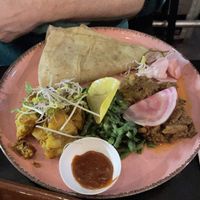 Outstanding roti chicken  at Backstage Vegan Kitchen in Rotterdam