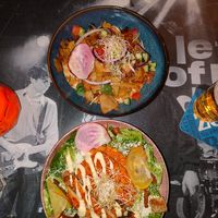 Ceaser salad en pita doner  at Backstage Vegan Kitchen in Rotterdam