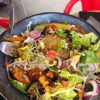 Kebab bowl at Backstage Vegan Kitchen in Rotterdam