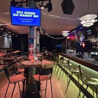 Bar and interior at Backstage Vegan Kitchen in Rotterdam