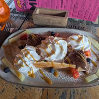 Waffles at Backstage Vegan Kitchen in Rotterdam