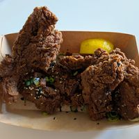 Crispy chickun at Backstage Vegan Kitchen in Rotterdam