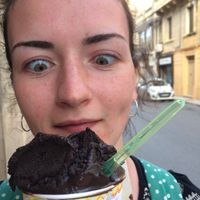 Mmmmm vegan chocolate ice cream   at Vanilla Plus Gelateria Artigianale in Gozo