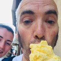Mmmmm vegan mango ice cream   at Vanilla Plus Gelateria Artigianale in Gozo