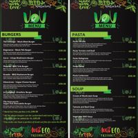 The menu - I love this place BTW.  at The VOV in Negombo