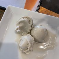 Banana coconut ice cream   at Cool Corner Fried Ice Cream in Kandy