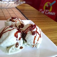 Coconut ice-cream at Cool Corner Fried Ice Cream in Kandy