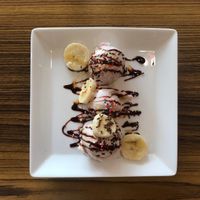 Vegan banana split Rs 300 at Cool Corner Fried Ice Cream in Kandy