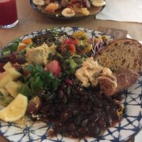 English breakfast and spelt pancakes  at Life Bar in Leuven