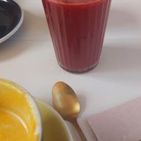 Beetroot juice at Life Bar in Leuven
