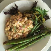 Mock chicken salad at Sun Belly Cafe in Greenville