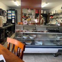 Open kitchen.  at Sun Belly Cafe in Greenville