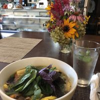 Mushroom pho at Sun Belly Cafe in Greenville