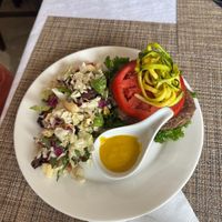 Burger of the day  at Sun Belly Cafe in Greenville