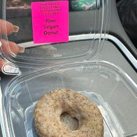Delicious raw vegan donut   at Vegan Farmacy in Fort Pierce