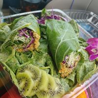 "Tuna" wrap at Vegan Farmacy in Fort Pierce