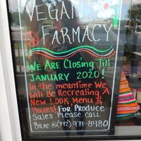Sad for myself, but glad you're taking time for the holidays. Love this place ❤ at Vegan Farmacy in Fort Pierce