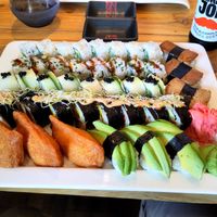 Vegan platter at Sushi Panda in Helsinki