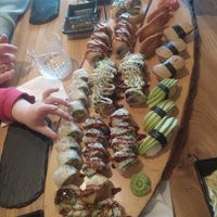Vegan party platter at Sushi Panda in Helsinki