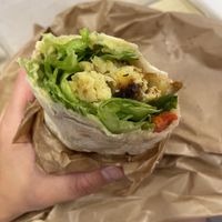 Wrap with rosti vegetables   at Officina Vegana in Naples
