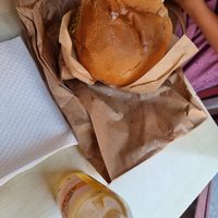 Seitan burger at Officina Vegana in Naples