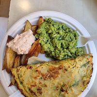 Omlette platter 1 at Officina Vegana in Naples