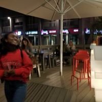 Outside at Vapiano in Geneva