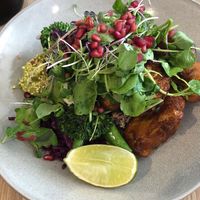 Organic Caulflower Fritters at SoulPod Foods in Croydon