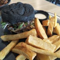 Shroom burger at SoulPod Foods in Croydon