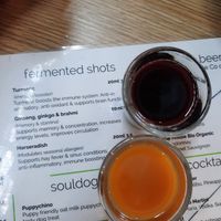 Ginseng and Horserdish shots at SoulPod Foods in Croydon