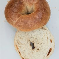 Onion bagel - inside at SF Bagel in Seoul