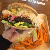 Burger with fries  at CPH - 42°Raw - T2 in Copenhagen