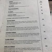 Menu   at Fryends in Brno