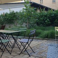 Outdoor seating at Fryends in Brno