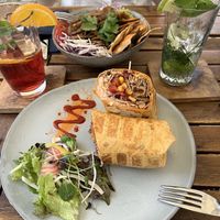 Nice spicy burritoo  at Fryends in Brno