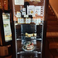 Desserts and seitan products at Fryends in Brno