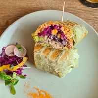 Guacamole burrito at Fryends in Brno