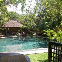Restaurant by the pool at Jetwing Ayurveda Pavilions in Negombo