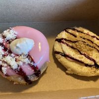 Lemon blueberry donut and blueberry crumble cookie   at HaleLife Bistro & Bakery in St Petersburg