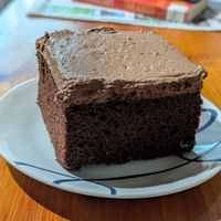 Chocolate cake slice :) at Southland Books and Cafe in Maryville