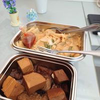 Braised Tofu in soya sauce with Kway Teow 👍 at Just Greens 绿清清 - Yishun in North Singapore