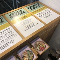 Menu at Two Tablespoons in Brooklyn