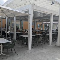 Outside of Food Village. at Food Village in Nimes