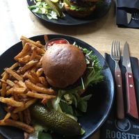 Saitan-Burger  at Cafe Rooster in Oulu